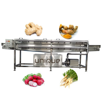 Máquina de lavagem de pulverização de alta pressão e voltagem personalizável para frutas e vegetais