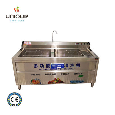 Equipamento de cozinha Máquina de lavagem de bolhas de frutas e vegetais 220v/380v/Customizado