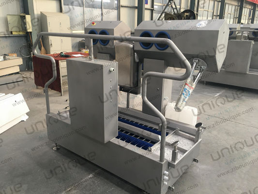 Máquina de estação de limpeza industrial de higiene de botas com material de aço inoxidável 304