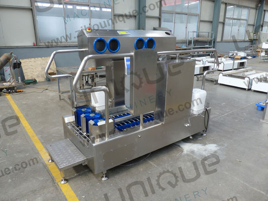 Máquina de estação de limpeza industrial de higiene de botas com material de aço inoxidável 304