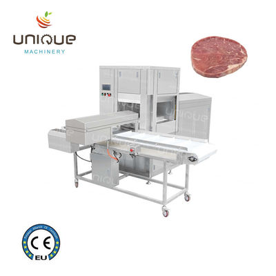 Máquina de prensagem 3D de bife de carne congelada com sistema de operação automática