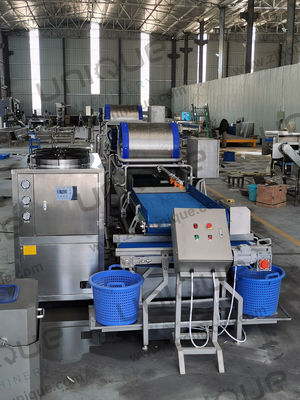 Linha de processamento de lavagem Helix de frutas e vegetais para aplicações comerciais