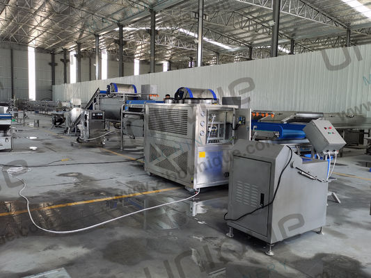 Linha de lavagem de salada de frutas e vegetais com eficiência de processamento de 5000 kg