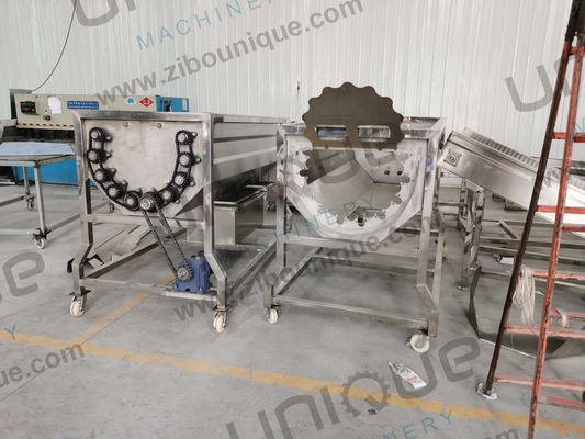 Máquina avançada de processamento de palmeiras de tâmaras com limpeza e lavagem automática de escovas