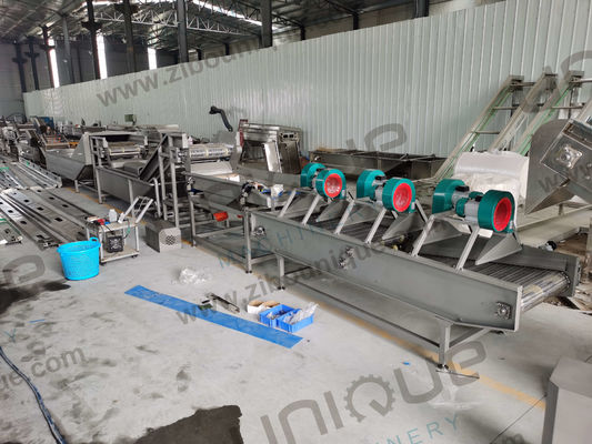 Máquina de blanqueamento de frutas e vegetais de aço inoxidável 304 para produção em larga escala