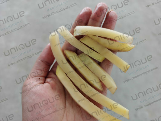 Máquina avançada de cortar batatas fritas de batata doce de ZIBO Unique Machinery