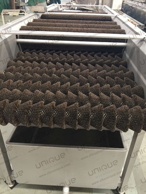 Máquina de lavar e limpar produtos hortícolas, cenoura, batata, gengibre, pincel e rolos