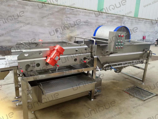 Máquina de lavar frutas e vegetais industriais de aço inoxidável