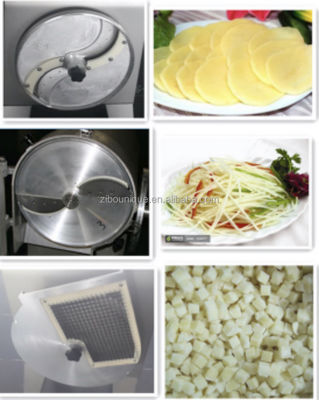Máquina automática de corte de batatas elétrica de aço inoxidável 304 para cortar cebolas