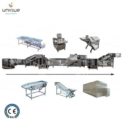 Máquina de lavar para cortar vegetais de aço inoxidável 304 para frutas e vegetais congelados