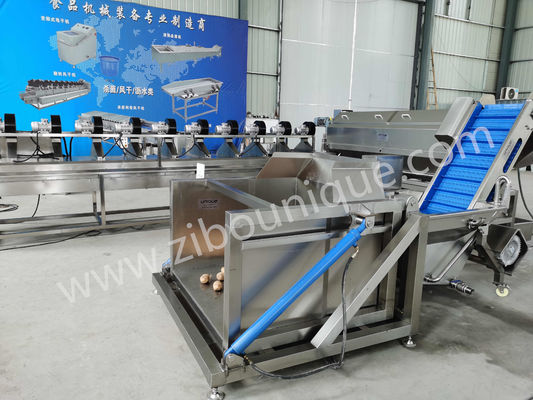 304 De aço inoxidável Dumpper automático hidráulico para carregamento de frutas e vegetais