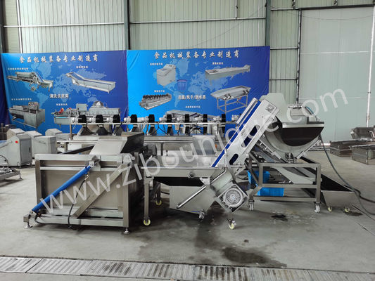 304 De aço inoxidável Dumpper automático hidráulico para carregamento de frutas e vegetais