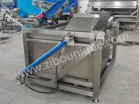 304 De aço inoxidável Dumpper automático hidráulico para carregamento de frutas e vegetais