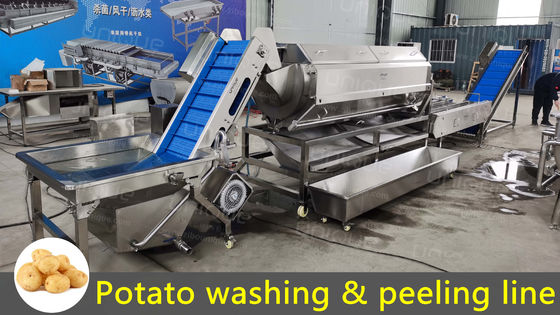 Linha automática de lavagem de espárrago de vegetais com sumo de frutas e legumes