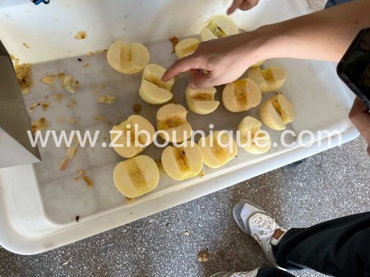 Simplifique a preparação de frutas com a nossa máquina automática de cortar maçãs