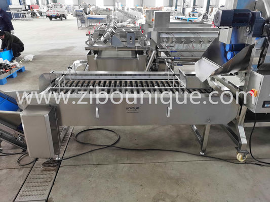 Indústrias de processamento de alimentos 4,12 kw Peelers industriais de batatas com rolos de carborindão