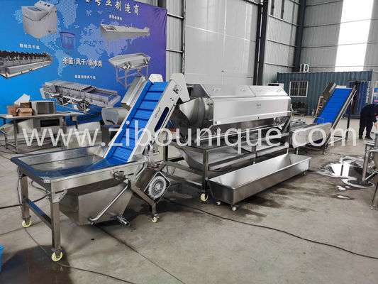 Máquina de lavagem e descascagem automática de batatas de grande capacidade de 2021 com carga de 1040 kg