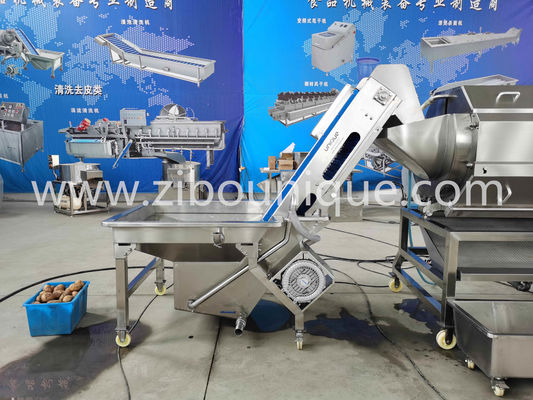 Máquina de lavagem e descascagem automática de batatas de grande capacidade de 2021 com carga de 1040 kg