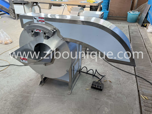 Máquina de corte de batatas fritas para comercialização de vegetais de 500 kg/h da Zibo Unique Machinery