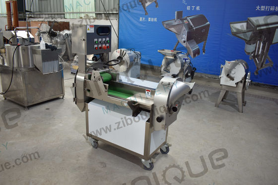 1.55 kw Máquina de corte de vegetais de cabeça dupla para preparação rápida e de refeições em restaurantes