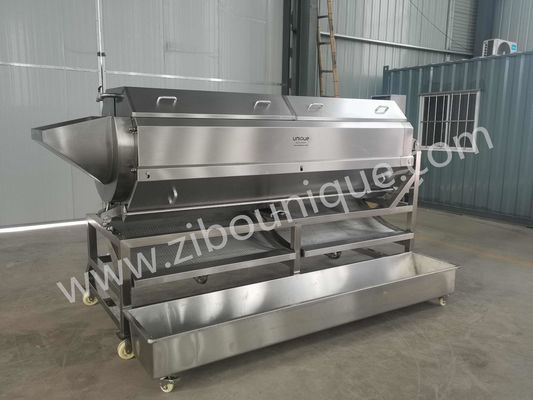 Máquina rotativa de descascar rabanete de batata doce com produção automática