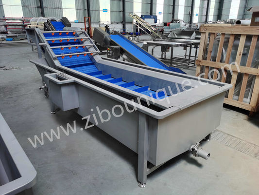 1000-1500 kg/h Capacidade Máquina de lavar legumes de folhas de salada para frutas e legumes