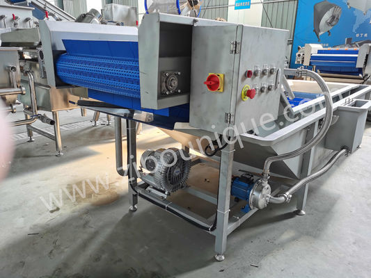 1000-1500 kg/h Capacidade Máquina de lavar legumes de folhas de salada para frutas e legumes