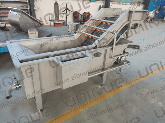 Linha de produção de alimentos congelados RQF Lavar, esterilizar e congelar numa solução