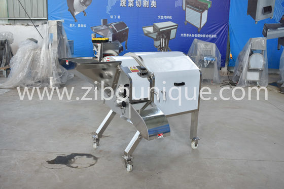 Máquina de corte de cebola industrial com eficiência de corte de cubo de vegetais elétrico de 1,5 kW