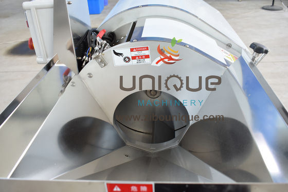 Máquina de corte de cebola industrial com eficiência de corte de cubo de vegetais elétrico de 1,5 kW