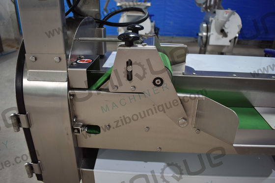 Mercado de retalho Máquina de corte de cinturão transportador de vegetais removível de aço inoxidável com cinturão